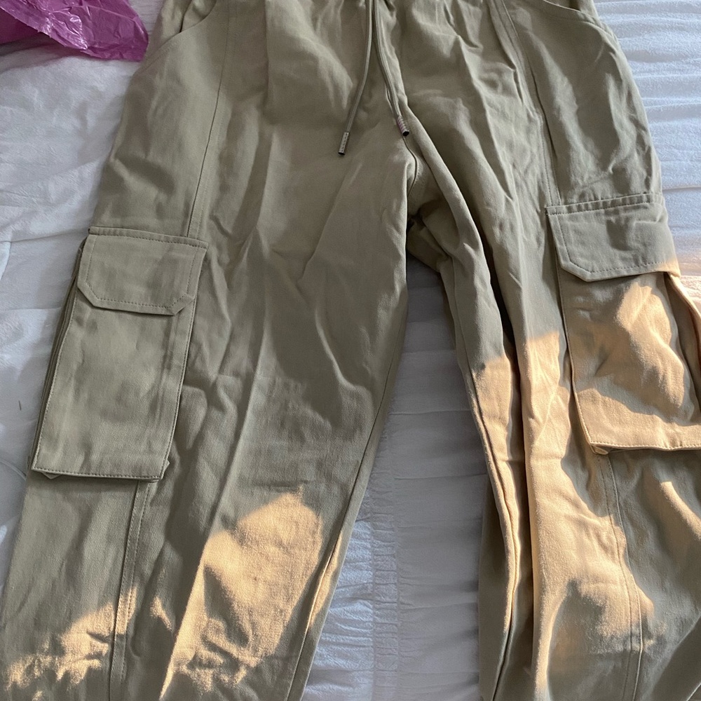 YoungLA cargo twill joggers.